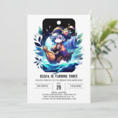 Moderne Fun Pirate Verjaardag Kaart (Staand voorkant)