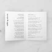 Moderne Funeral Order of Service Celebration Folde Programma (Binnen)