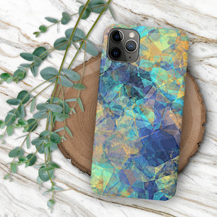 Moderne Funky Kleurrijke Polygoon Mozaïek Kunstpat iPhone 11 Pro Max Hoesje