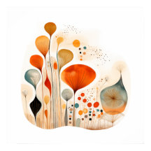 Moderne fusie-waterverf abstract