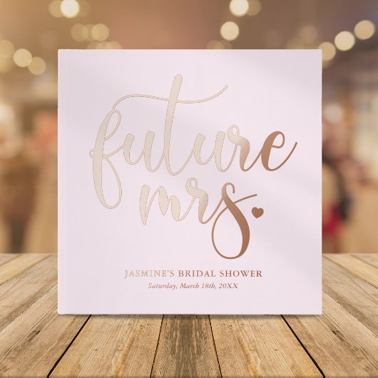 Moderne Future Mrs Bruidsfeest Gastenboek