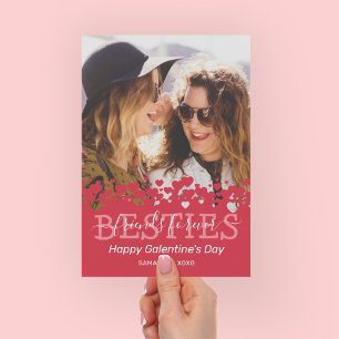 Moderne galentines Day Foto Holiday Kaart