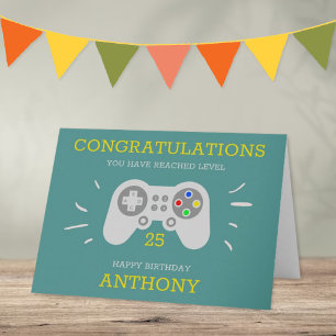 Moderne gamer elke leeftijd kaart