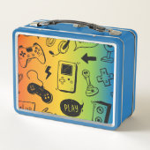 Moderne Gamer Patroon Gepersonaliseerde Naam (Achterkant)