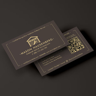 Moderne Garage Deur Aannemer Espresso Visitekaartje