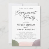 Moderne Garden Waterverf Engagement Party Kaart (Voorkant)