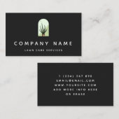 Moderne gazonverzorging Cactus Succulent Logo Visitekaartje (Voorkant / Achterkant)