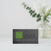 Moderne gazonverzorging / Landscaping Grass Logo Visitekaartje (Staand voorkant)