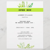 Moderne Gazonverzorging Landschapsarchitectuur Flyer (Achterkant)