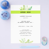 Moderne Gazonverzorging Landschapsarchitectuur Flyer (Enkel)