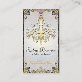 Moderne, geavanceerde Gold Designer Salon Afsprakenkaartje