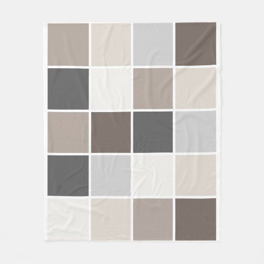 Moderne, geavanceerde, harmonische designkleuren fleece deken (Voorkant)