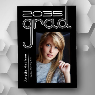 Moderne, geavanceerde High Tech Photo Afstudeerder Aankondiging