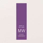 Moderne geavanceerde / Paarse Visitekaartjes (Buitenkant ongevouwen)