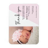 Moderne geboorte van Baby dank je Roze Magneet (Verticaal)