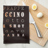 Moderne gebottentypen theedoek (Quarter Fold)