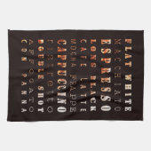 Moderne gebottentypen theedoek (Horizontaal)