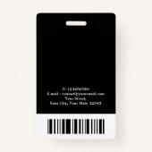 Moderne gecertificeerde notaris publieke lening on badge (Achterkant)