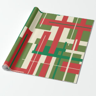 Moderne geconstrueerde Kerstmis in de Middeleeuwse Cadeaupapier