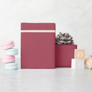 Moderne Gedempte Rode Inpakpapierrol Cadeaupapier