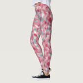 Moderne gedrukte roze vrouwen leggings (Links)