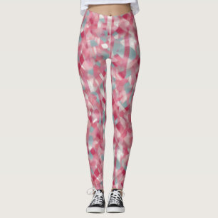Moderne gedrukte roze vrouwen leggings