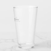 Moderne gedurfde en minimalistische bruiloft glas (Links)