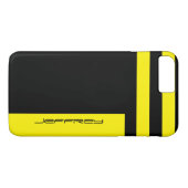 Moderne, geel en zwart-minimalistische streep, naa Case-Mate iPhone case (Achterkant (Horizontaal))