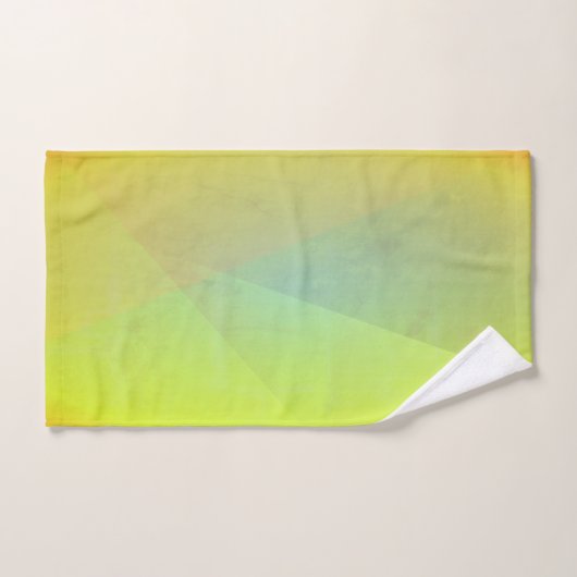 Moderne geelgeometrische gradatie bad handdoek (Handdoek)
