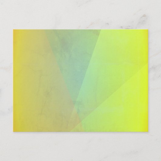 Moderne geelgeometrische gradatie briefkaart (Voorkant)