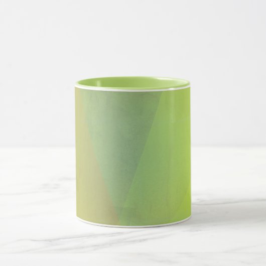 Moderne geelgeometrische gradatie mok (Midden)