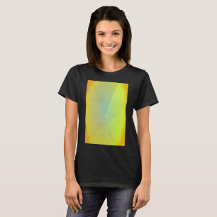 Moderne geelgeometrische gradatie t-shirt