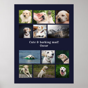 Moderne gefotografeerde gepersonaliseerde collage poster