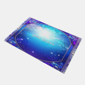 Moderne Geglazuurde Kerstmat Deurmat (Schuin)