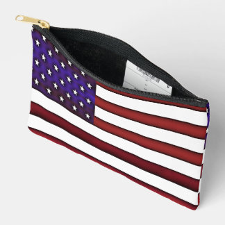 Moderne gegraveerde Amerikaanse vlag Etui