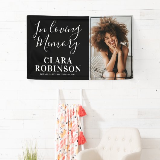 Moderne geheugenfotobanner spandoek (Insitu)