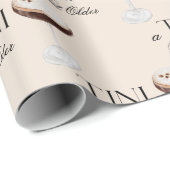 Moderne geïllustreerde espresso martini cadeaupapier (Rol Hoek)