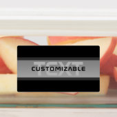 Moderne gelaagde tekst | Zwart en grijs Labels (Aangebracht)