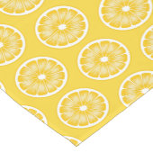 Moderne gele Citrus Lemon Slice Korte Tafelloper (Hoek)