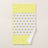 Moderne gele driehoeken bad handdoek (Handdoek)