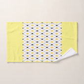Moderne gele driehoeken bad handdoek (Handdoek)