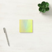 Moderne gele geometrische gradiënt post-it® notes (Kantoor)