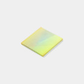 Moderne gele geometrische gradiënt post-it® notes (Schuin)