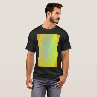 Moderne gele geometrische gradiënt t-shirt