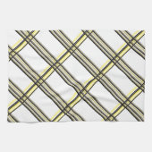 Moderne gele geruite handdoek (Horizontaal)
