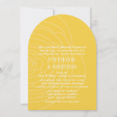 Moderne Gele Ranunculus Roos Wedding Invitations Kaart (Voorkant)