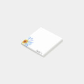 Moderne Gele Witte Dagen Waterverf Personaliseert  Post-it® Notes (Schuin)