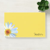 Moderne Gele Witte Dagen Waterverf Personaliseren Post-it® Notes (Kantoor)