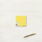 Moderne Gele Witte Dagen Waterverf Personaliseren Post-it® Notes (Op bureau)