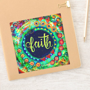 Moderne Geloof Groene Boho Whimsical Leuke Inspira Sticker